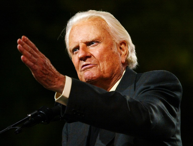 El pastor evangelista Billy Graham murió a los 99 años.