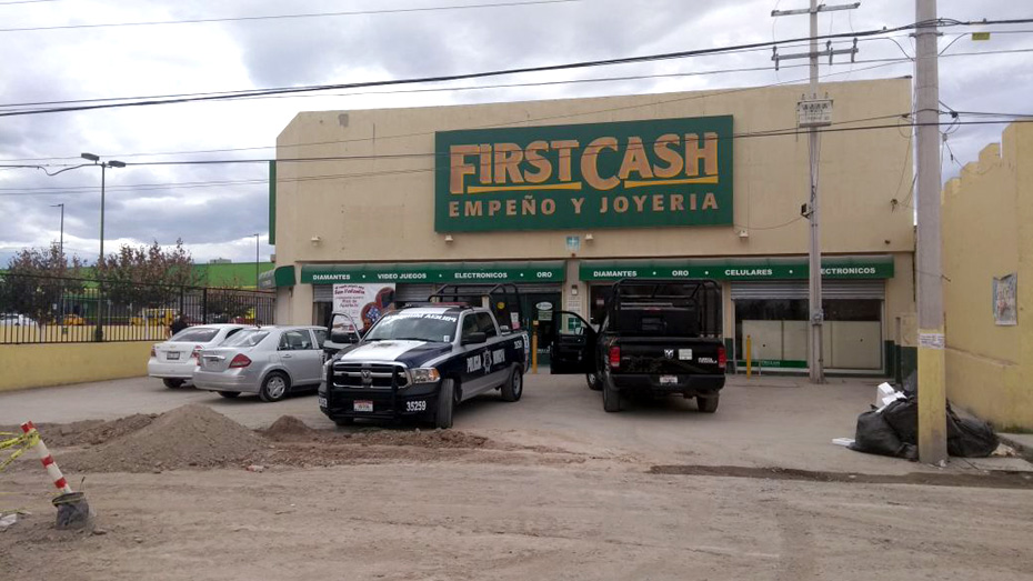 Los ladrones sólo lograron llevarse algunos teléfonos celulares.
