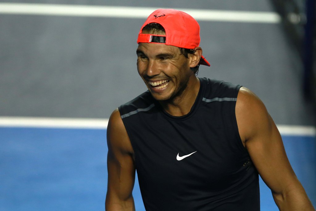 Rafael Nadal ya entrena en México 