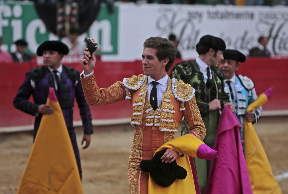 Ginés Marín logró cortar una oreja esta tarde.