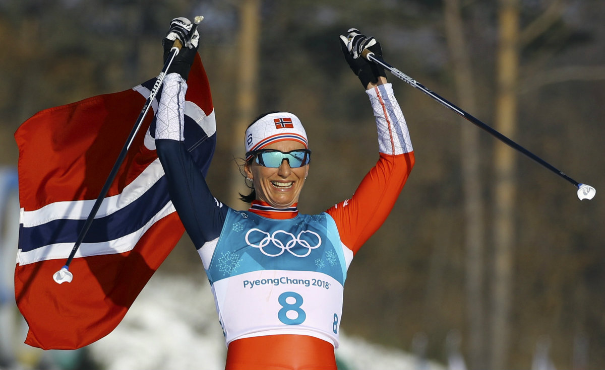 Marit Björgen ganó su quinta medalla en PyeongChang 2018