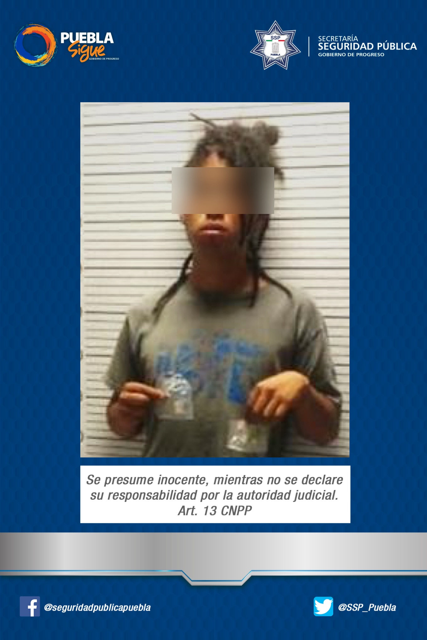 El detenido se encontraba intoxicándose con sustancias prohibidas.
