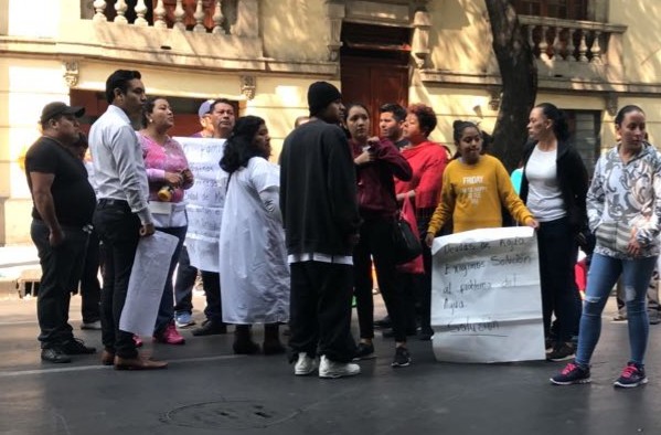 La circulación está afectada a la altura de la calle de Guanajuato.