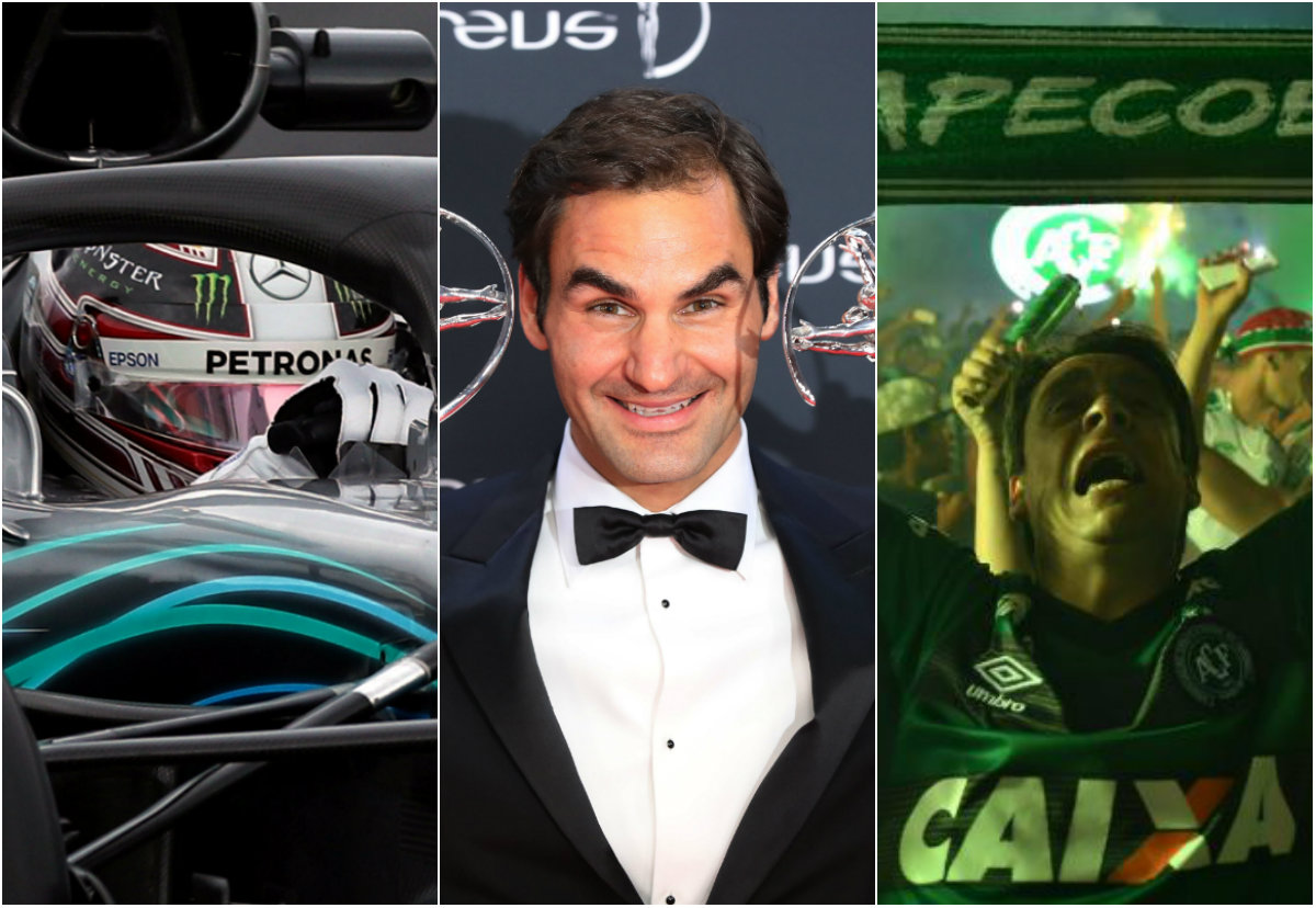 Mercedes, Federer y Chapecoense, las estrellas de la noche 