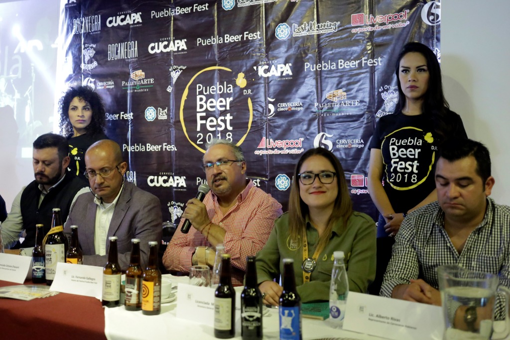 Presentación de la séptima edición del festival Puebla Beer Fest 2018.