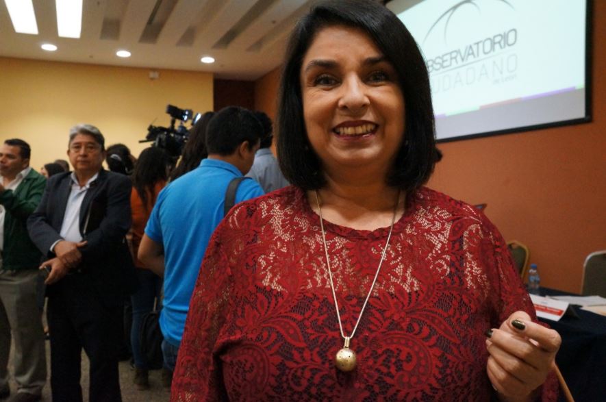 Antares Vázquez Alatorre, candidata a la gubernatura del estado por Morena