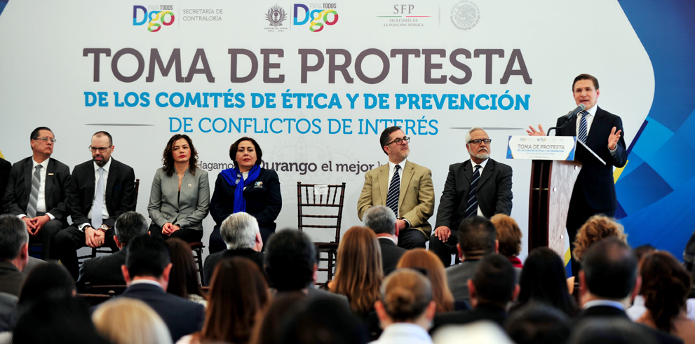 En Durango crean Comités de Ética y Prevención de Conflictos de Interés.