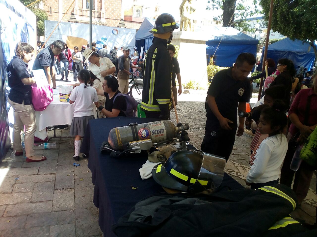 La Secretaría de Seguridad Pública participó en la caravana de acciones de prevención en San Martín Texmelucan.