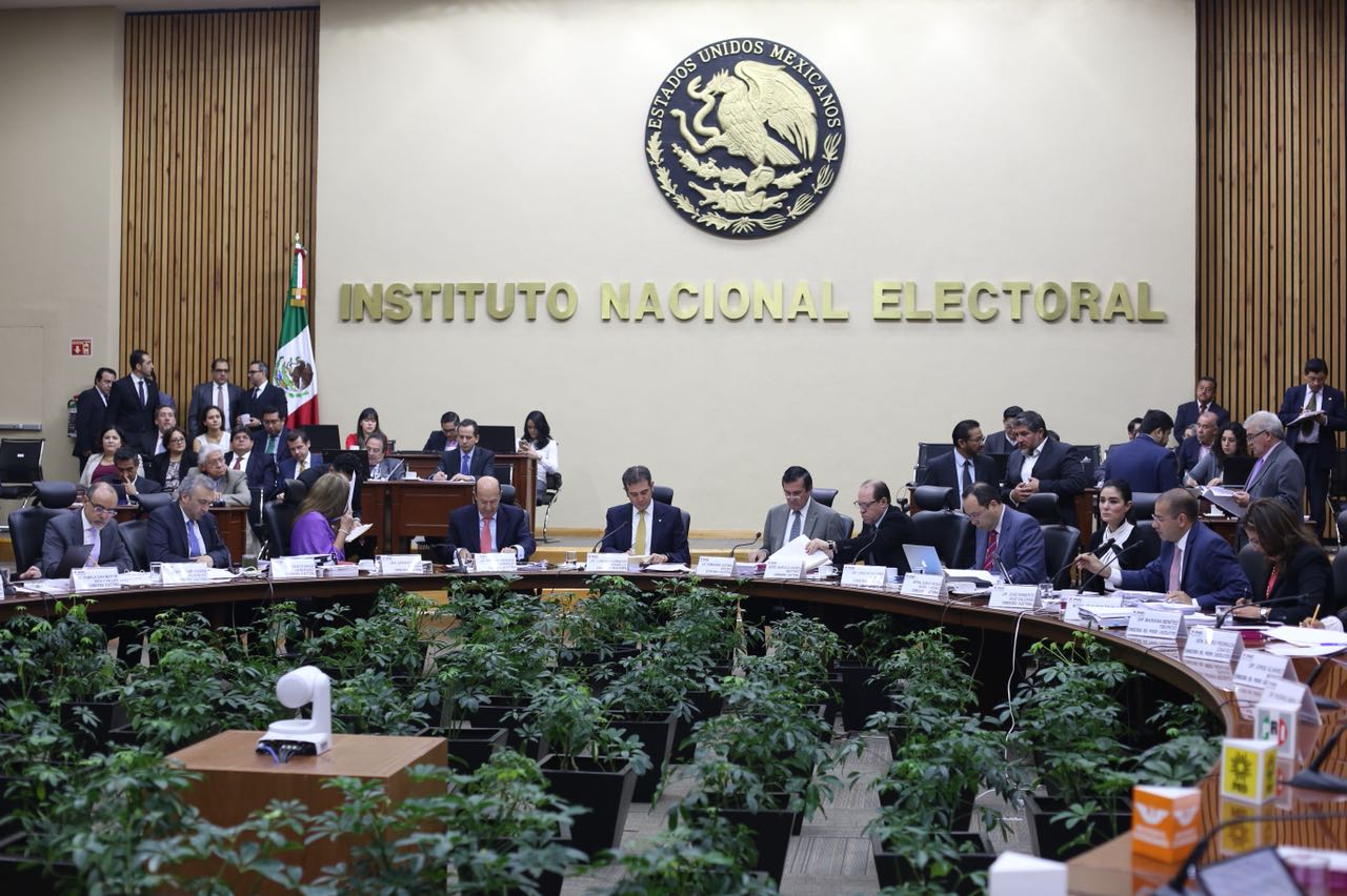 Sesión del Consejo General del Instituto Nacional Electoral.