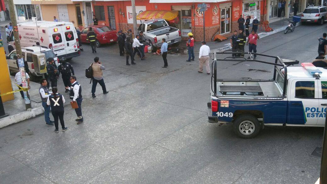 Accidente en centro de Ciudad Madero.