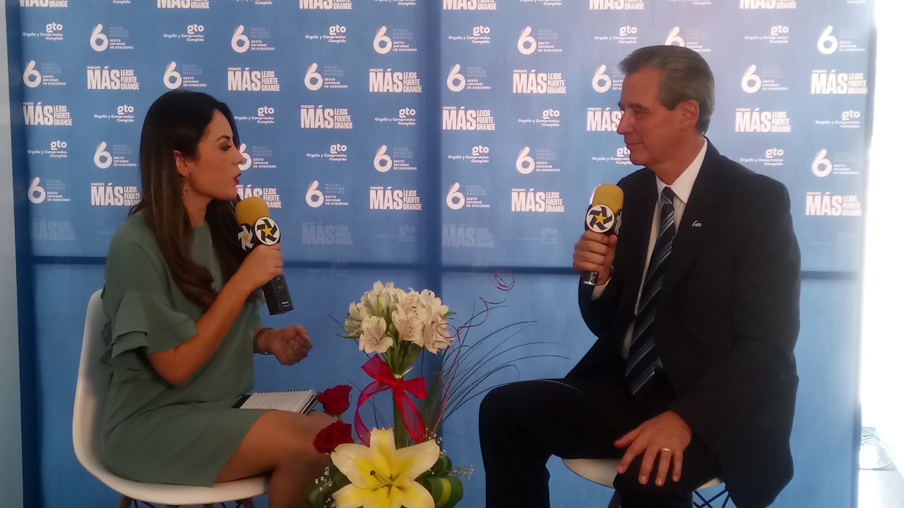 Alcalde de León durante sexto informe de gobierno de Miguel Márquez. 