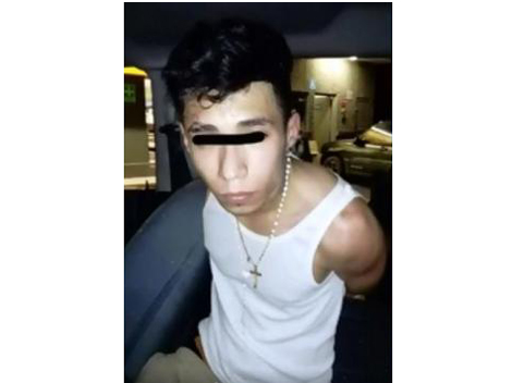 El detenido tiene 19 años de edad. 