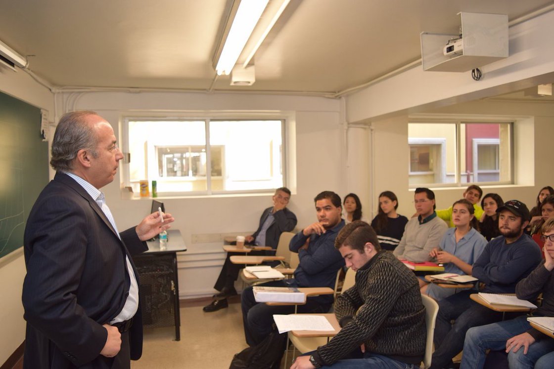 Felipe Calderón en el ITAM