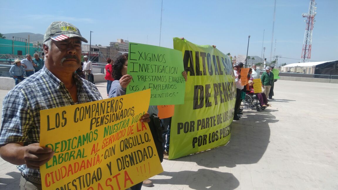 Fueron 150 jubilados y pensionados los manifestantes. 