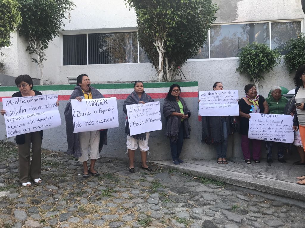 Los manifestantes durmieron en las instalaciones de la Sedatu.