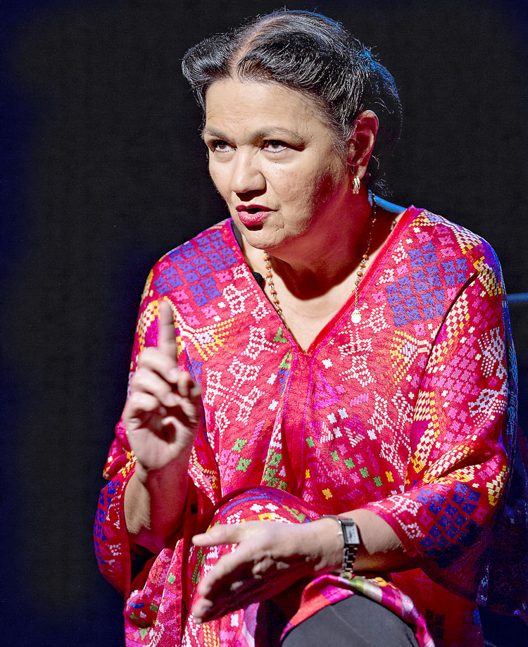 Dulce María Sauri, ex dirigente nacional del PRI. 