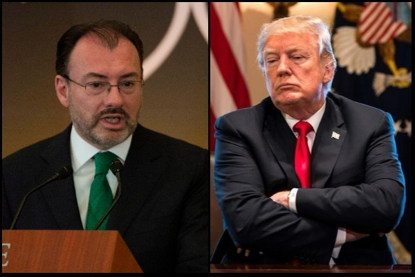 El canciller Luis Videgaray respondió al presidente Donald Trump que detener el tráfico de drogas es una responsabilidad compartida entre México y EU.