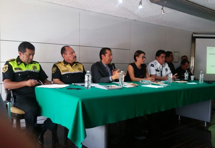 Durante la reunión mensual entre Canapat y autoridades de Seguridad Pública. 