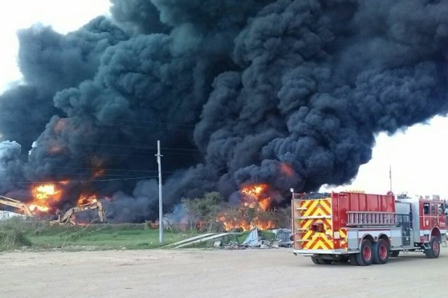 PC realizó una inspección a la empresa Tersa, tras incendio.