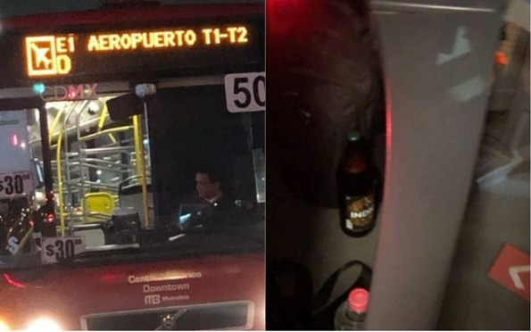 Un usuario reportó al conductor del Metrobús que bebía una cerveza en horario de servicio.