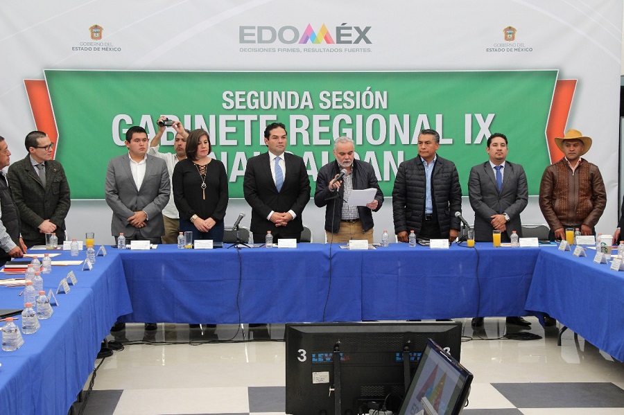 Durante la segunda sesión del Gabinete Regional. 