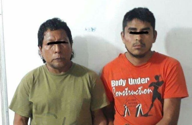 Los dos detenidos fueron identificados como Limber, de 54 años, y Arturo, de 24.