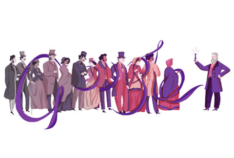 El doodle recuerda el nacimiento del inventor William Perkin. 