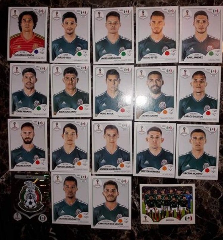 Estampas de México del álbum del Mundial 