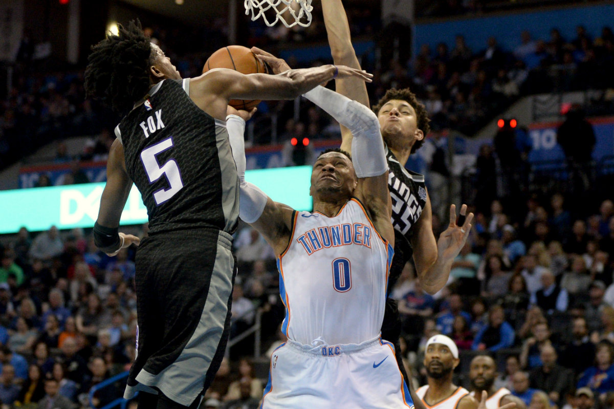 Russell Westbrook anotó su vigésimo triple doble en el triunfo del Thunder