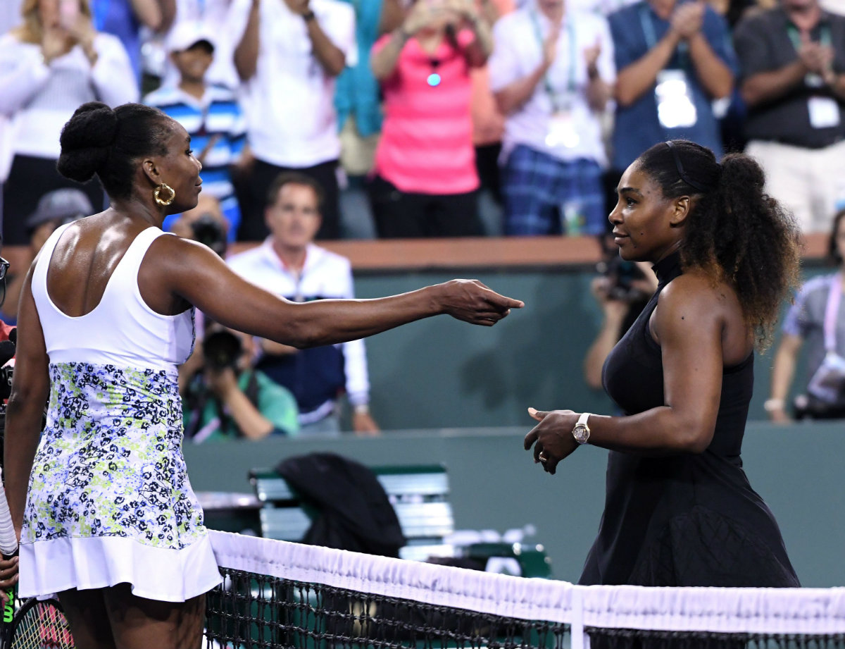 Venus venció a su hermana Serena Williams en Indian Wells
