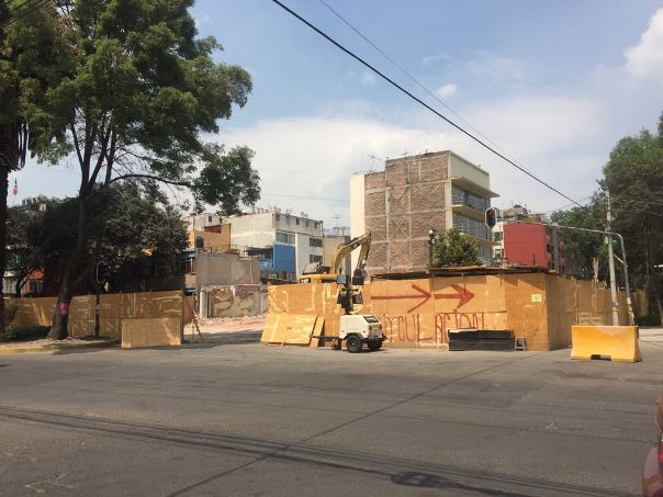 El inmueble de Enrique Rébsamen 249 de la delegación Benito Juárez resultó dañado por el sismo del 19 de septiembre.