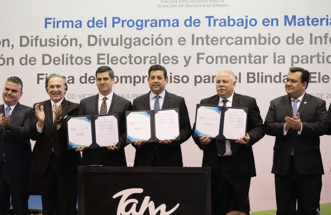 Firma de Compromiso para el Blindaje Electoral 2018.