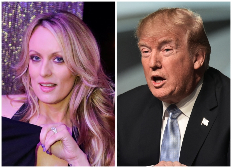 La actriz Stormy Daniels es señalada por un amorío con el presidente Donald Trump.