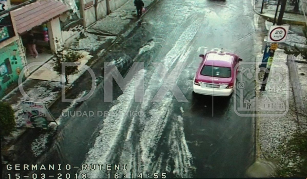El C5 reportó caída de granizo en dos delegaciones.