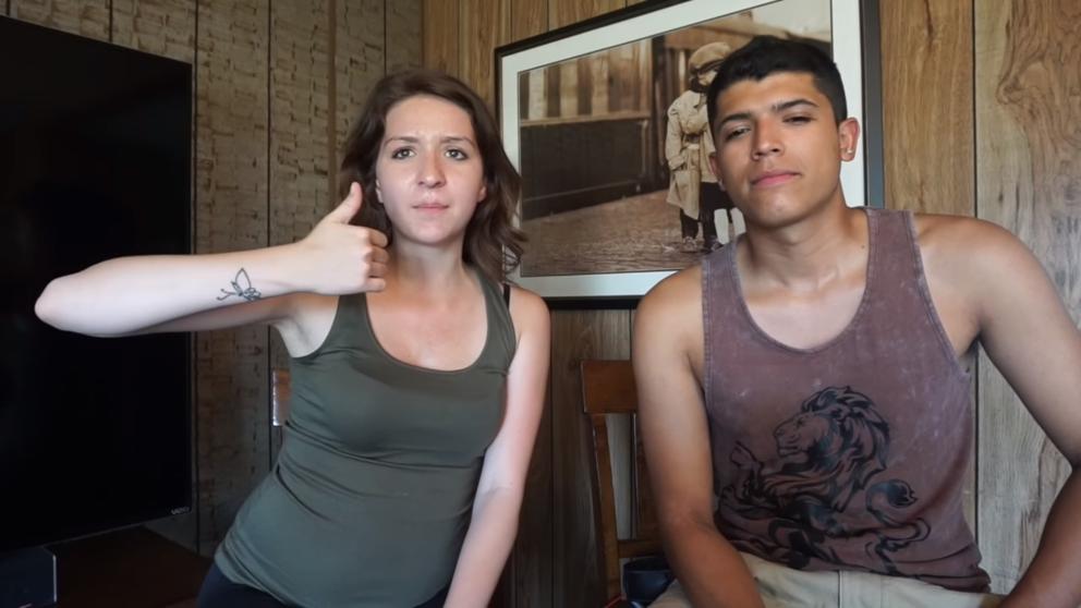 Monalisa Pérez y su novio Pedro Ruiz.