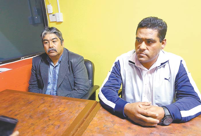 Los representantes de la central obrera en Galeana y Doctor Arroyo.