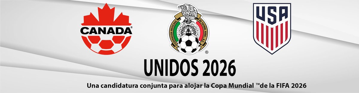 Canadá, México y Estados Unidos, por la candidatura del Mundial 2026