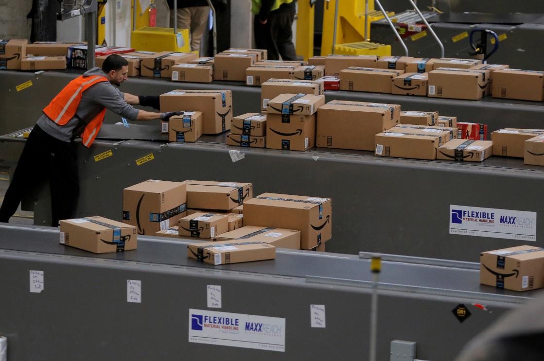Centro de distribución de Amazon.