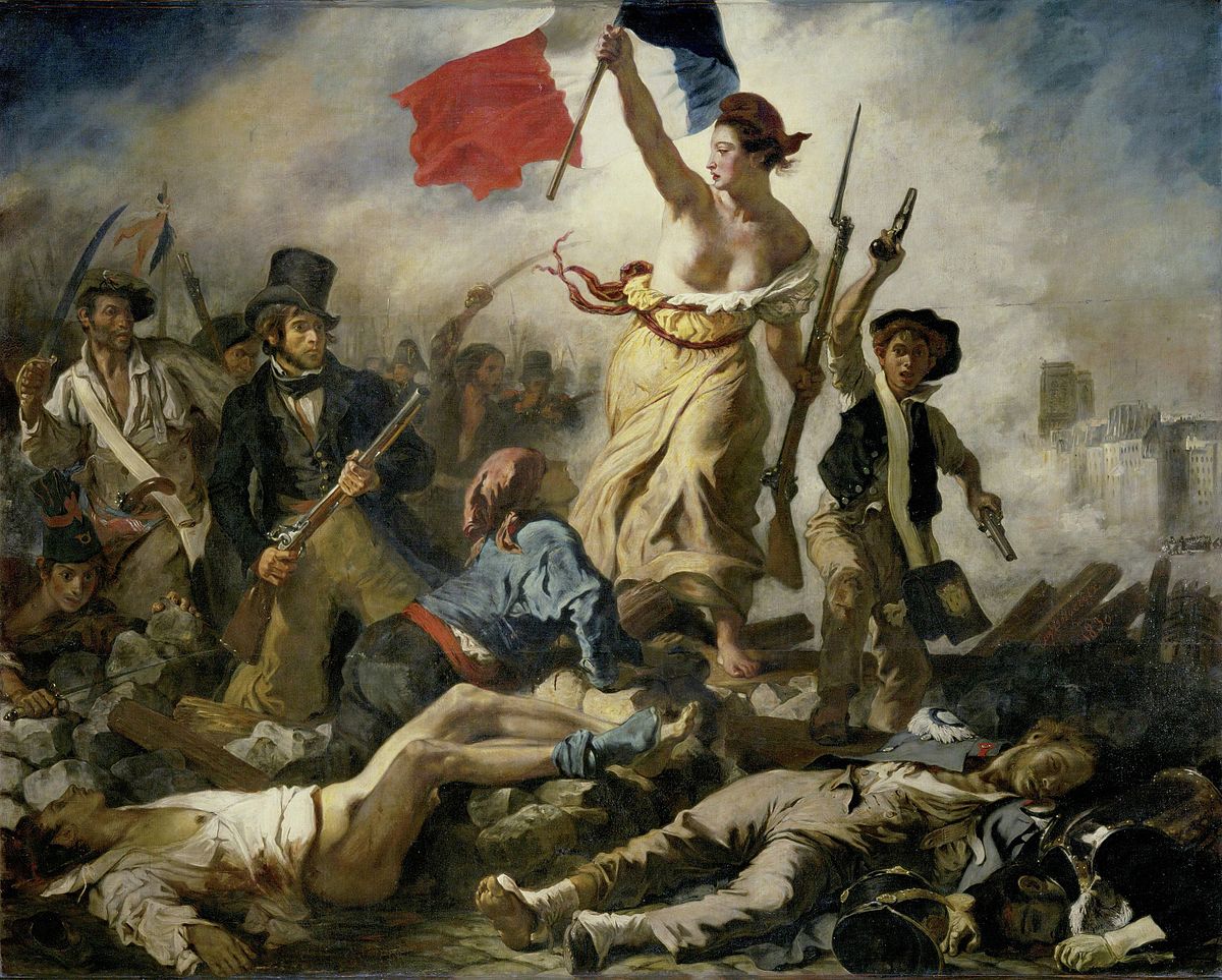 'La Libertad guiando al pueblo', de Eugène Delacroix.
