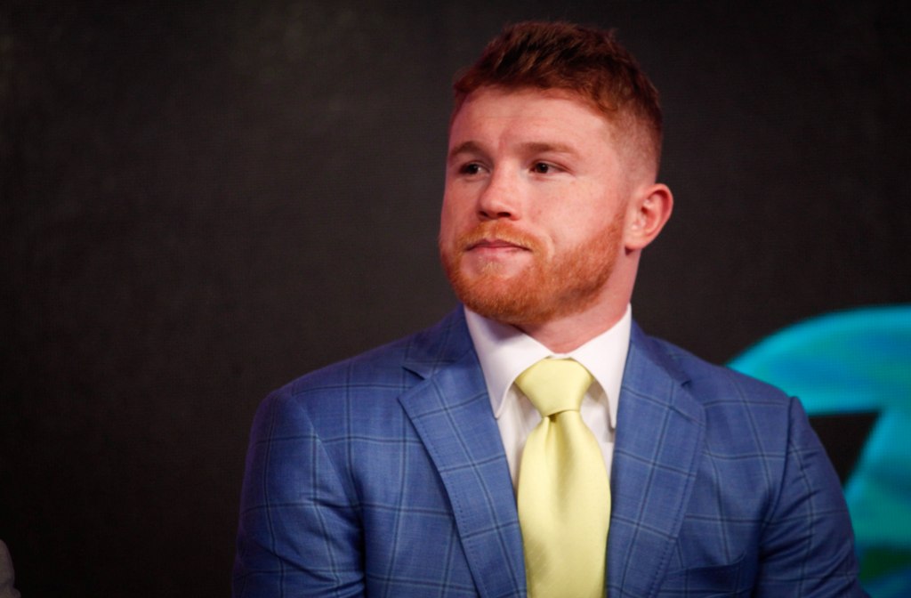 Saúl 'Canelo' Álvarez en conferencia de prensa 