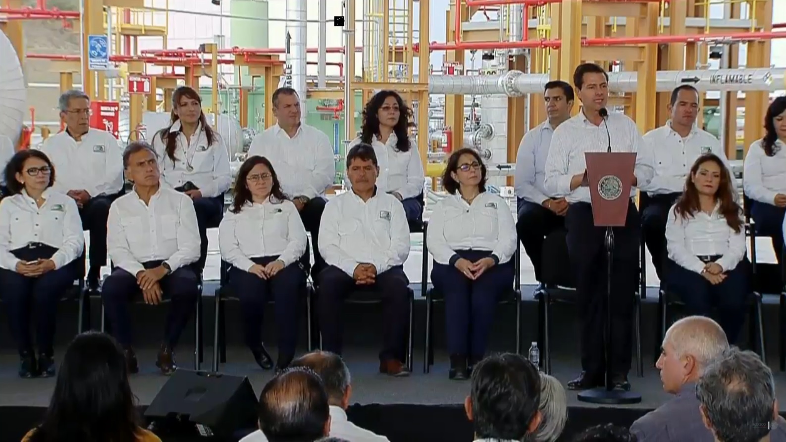 Enrique Peña Nieto durante la inauguración del Centro de Tecnologías para Aguas Profundas.