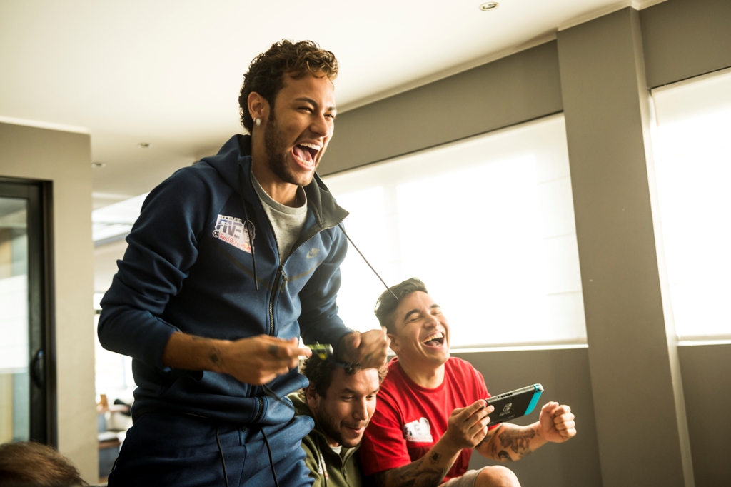 Neymar en festejo 