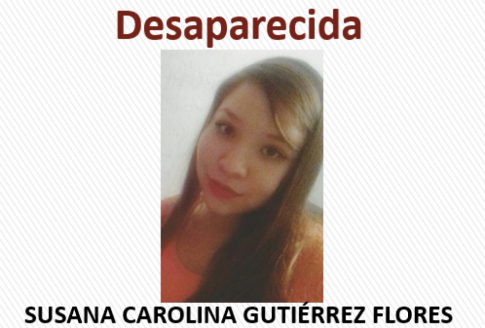 Susana Carolina fue vista por última vez el pasado 21 de marzo.
