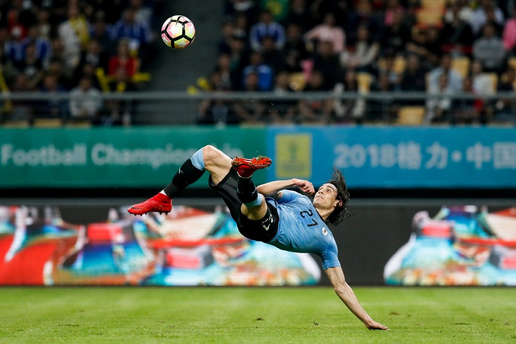 El delantero uruguayo Edinson Cavani 