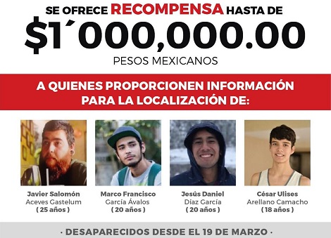 El gobernador de Jalisco informó de la recompensa. 