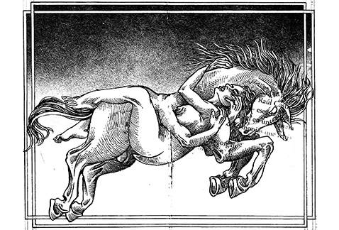 Ex libris Deianira y Nessus