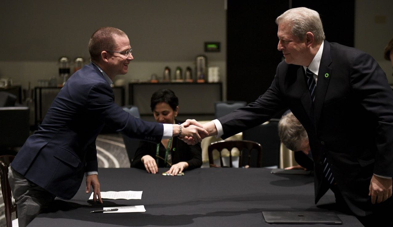Ricardo Anaya y Al Gore 