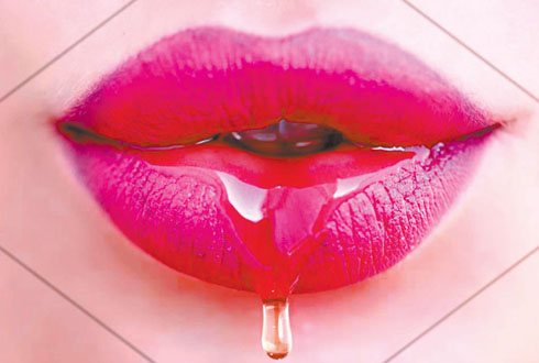 Saliva. 