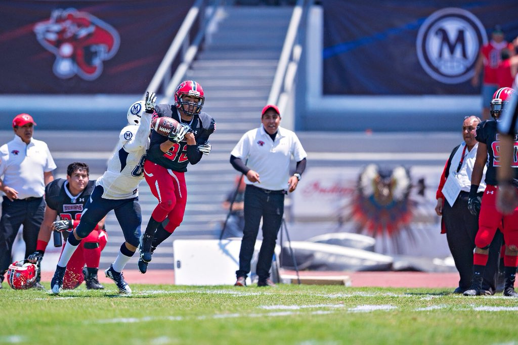 Mexicas entra a zona de playoffs al ganar a Mayas en futbol americano.