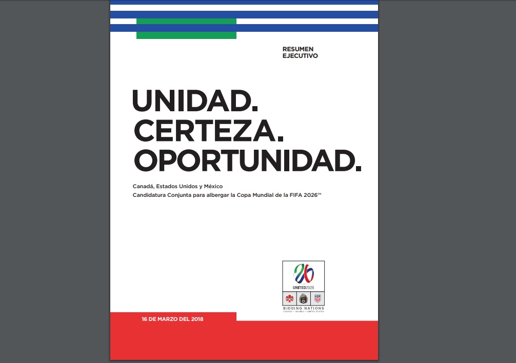 Archivos descargables de la candidatura de México para Mundial de 2026